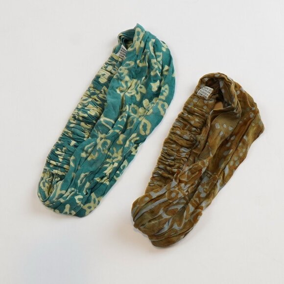 Boho Scrunchy Wide Headbands - Set of 2 - Picture 1 of 2